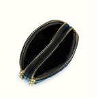 Jewelry & Handbag Deals™ Quilted Leather Mini Pouch with Heart Charm